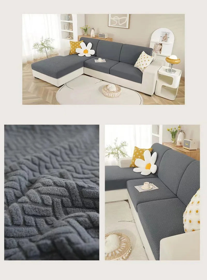 Cat-Proof Sofa Seat Cushion Cover – Scratch-Resistant & Waterproof