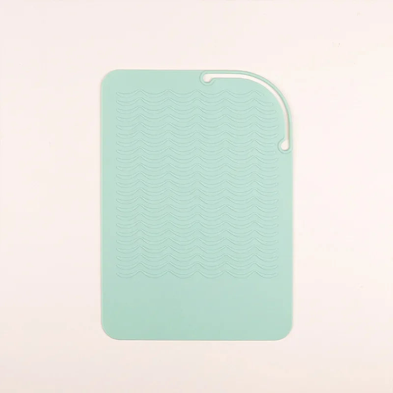 Heat-Resistant Silicone Mat for Hair Styling Tools