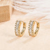 Cubic Zirconia Hoop Earrings