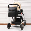 Leather-Look 20L Diaper Backpack with Stroller Straps