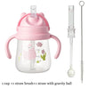 Baby Training Cup with Straw and Easy-Grip Handles