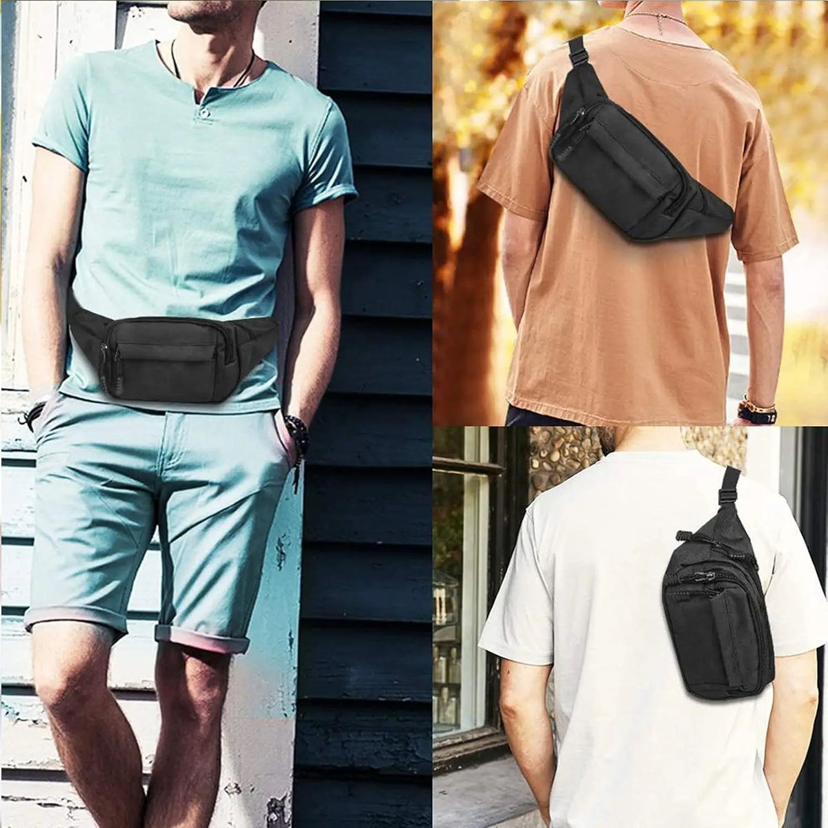 Adjustable Oxford Waist Pack for Running and Outdoor Activities