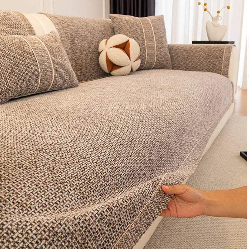 Chenille Non-Slip Sofa Cover for Pets and Everyday Comfort
