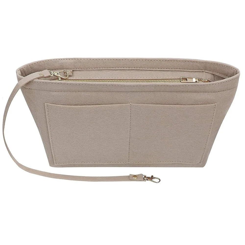 Felt Handbag Organizer with Detachable Key Chain