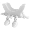 White 3D sponge holder with a hanging design for kitchen sink