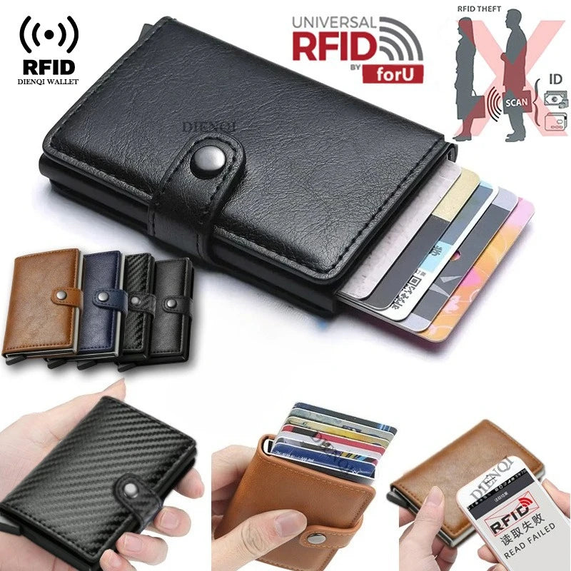 حامل بطاقات ائتمان معدني RFID فاخر