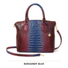 Vintage Croc-Embossed Structured Satchel Handbag