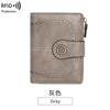 Vintage RFID-Blocking Tri-Fold Wallet with Ample Storage