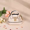 Mini Leather-Look Coin Purse with Keychain
