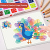 Kids Finger Paint Art Set with Stencils
