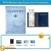 Classic Vintage Leather Passport Holder with Card Slots
