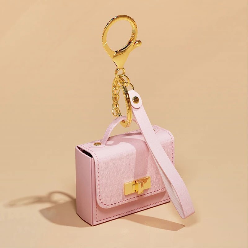 Mini PU Leather Bag Keychain & Coin Purse