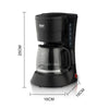 Compact Drip Coffee Maker with Reusable Filter