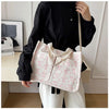 Strawberry Bowknot Canvas Tote Bag