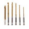 Titanium-Coated Serrated Drill Bit Set (3-8mm)