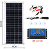 Portable Solar Power Kit with Multi-Output Controller