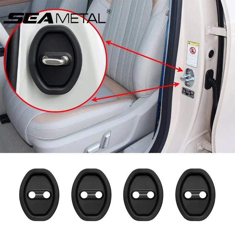 Silicone Car Door Lock Protector Covers (Set of 4)