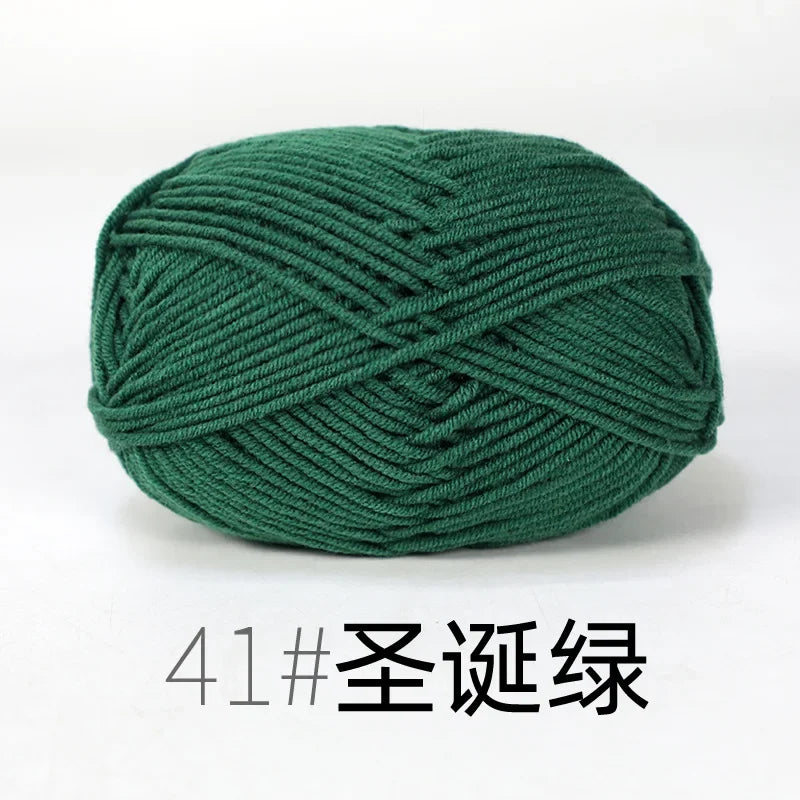 4-Ply Soft Cotton Blend Yarn for Knitting and Crochet