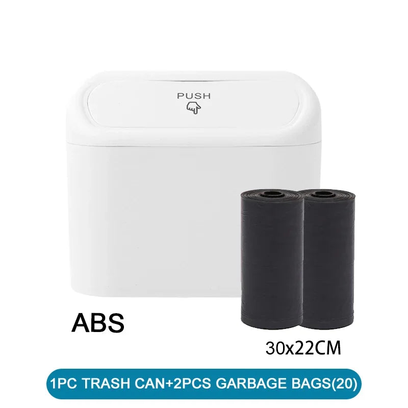 Compact Leak-Proof Car Trash Can