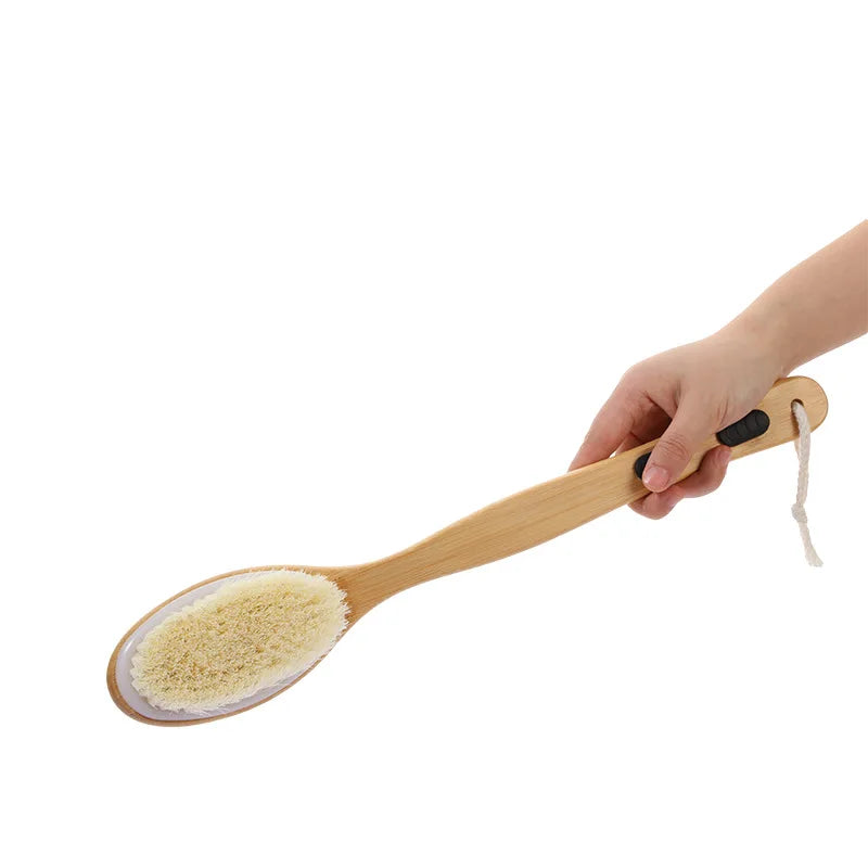 Dual-Sided Long-Handle Shower Brush