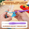 Ergonomic Crochet Hook Set with Accessories and Storage Bag