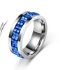 Gear-Chain Rotating Anxiety Ring