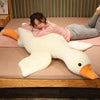 Oversized White Goose Plush Toy & Sofa Cushion