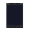Schwarzes, verstellbares LCD-Zeichen-Tablet mit dunklem Bildschirm und silbernem Logo.