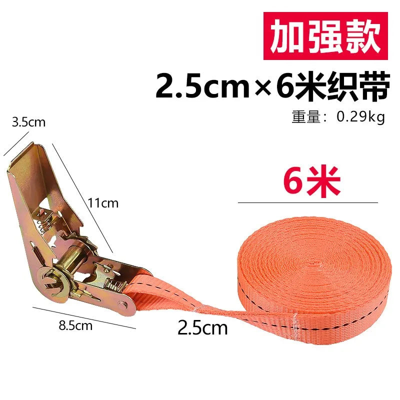 Heavy-Duty Ratchet Tie-Down Straps for Secure Cargo Transport
