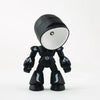 A black bendable robot night light with a round, illuminated head and glowing accents.