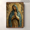 Vintage Aluminum Wall Art – Our Lady of Guadalupe Retro Sign