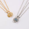 Copper Sun & Moon Magnetic Pendant Necklace