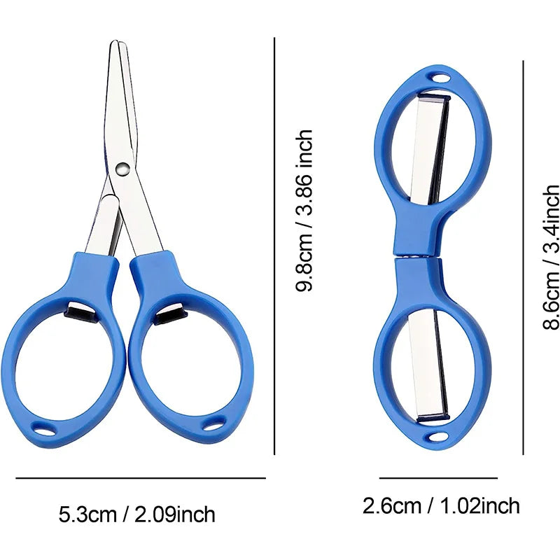 Compact Folding Scissors with Safety Lock