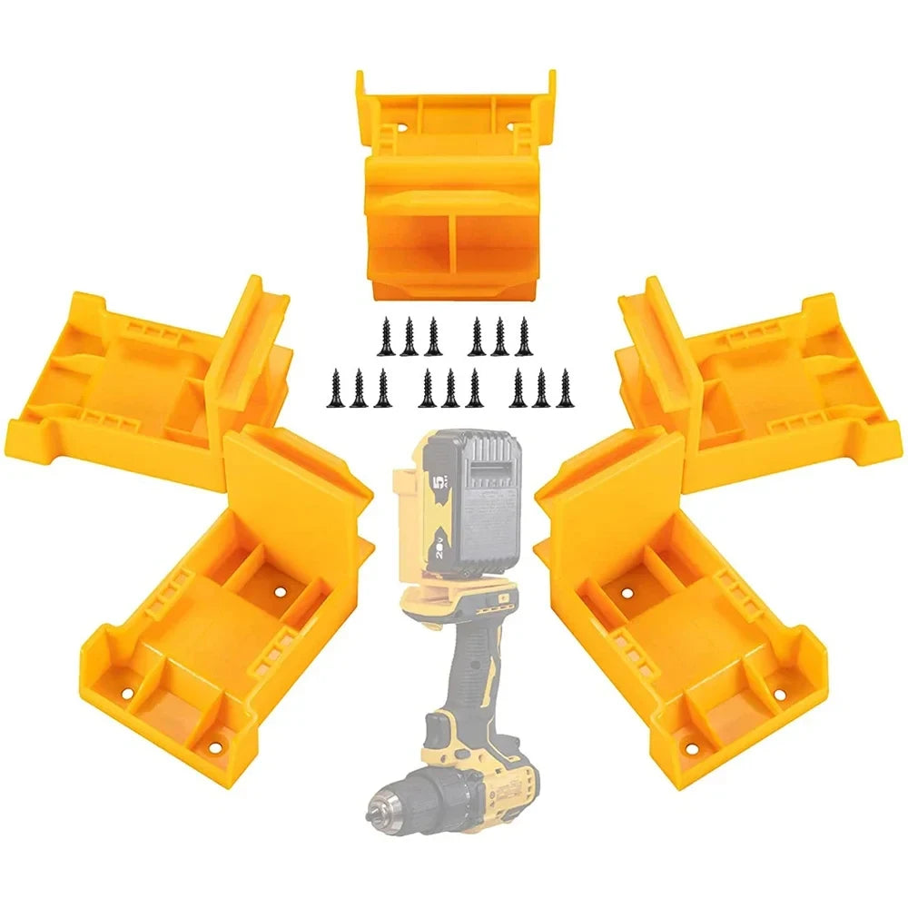 Battery & Tool Holder for 18V/20V Power Tools (5-Pack)