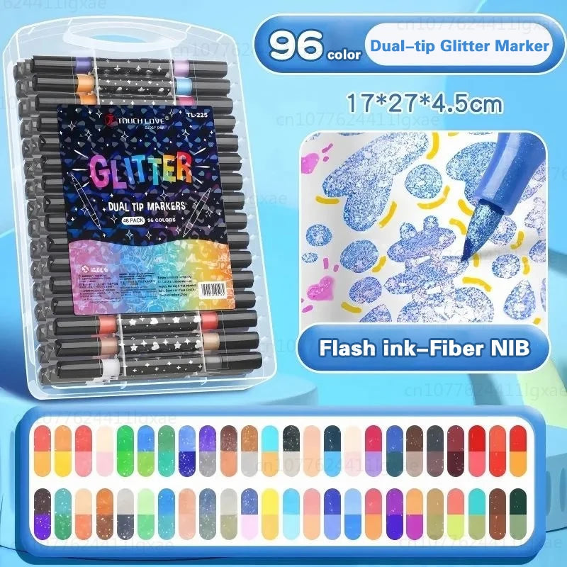 Glitzer-Marker mit zwei Spitzen