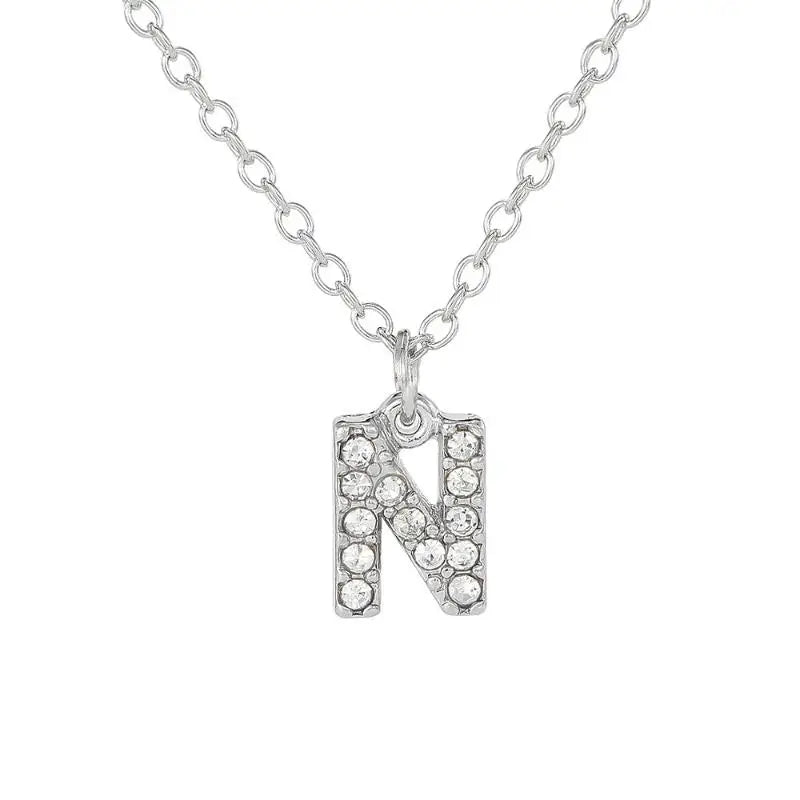 Initial Letter Pendant Necklace