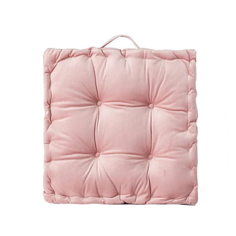 Modern Square Floor Cushion – Soft Cotton-Filled Seat Pad