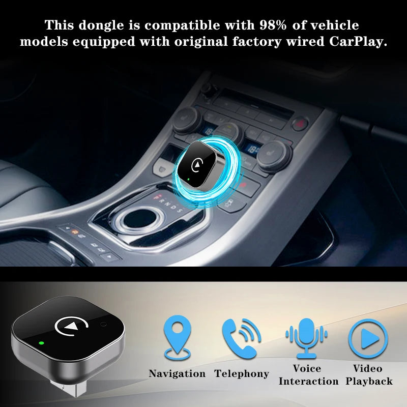 Wireless CarPlay Adapter – Plug & Play Conversion