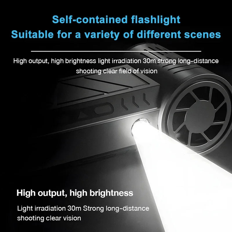 Rechargeable High-Speed Air Duster with LED Light
