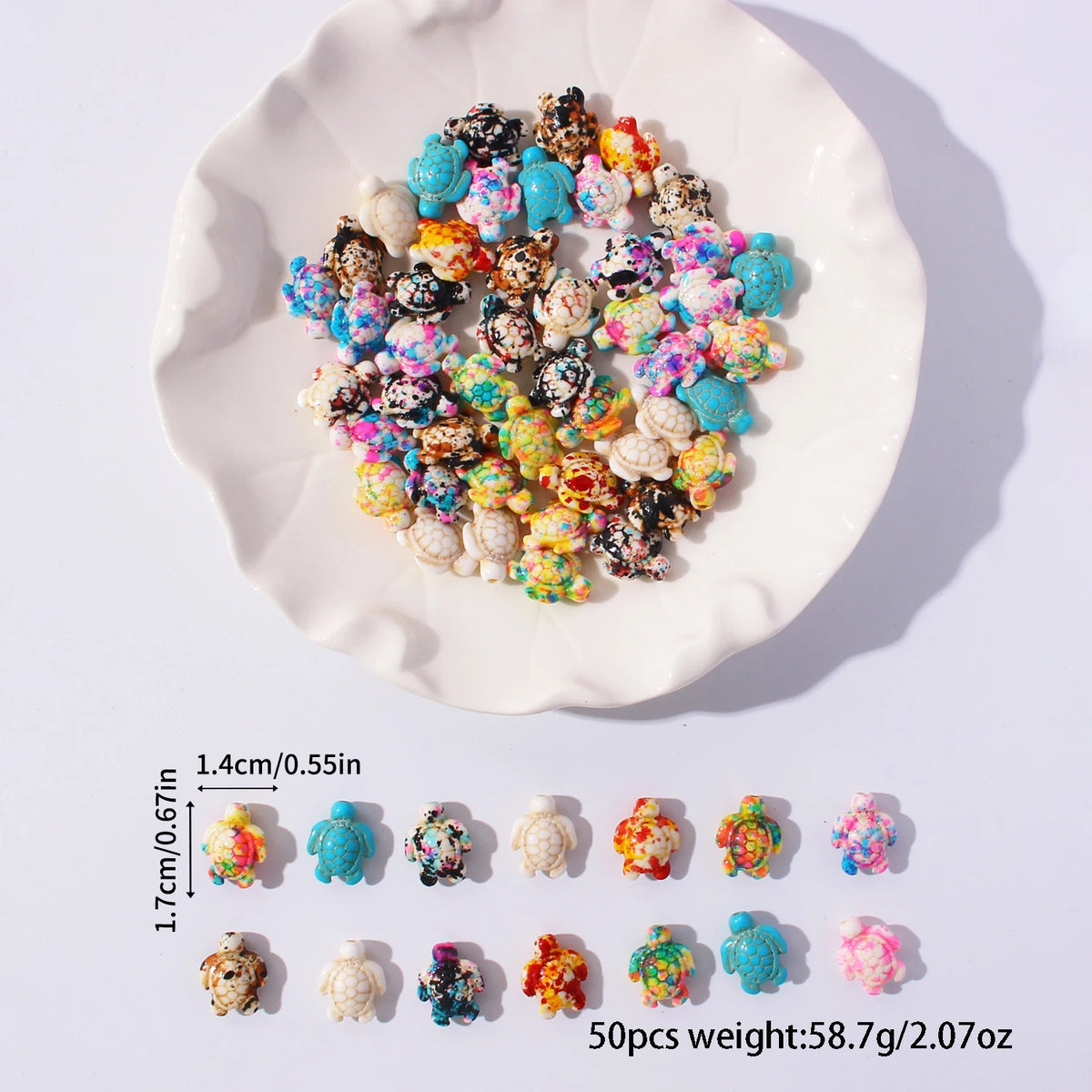 Ocean-Themed Turtle Charm Beads for Jewelry Making