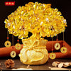 Golden Citrine Crystal Money Tree – Feng Shui Wealth Charm