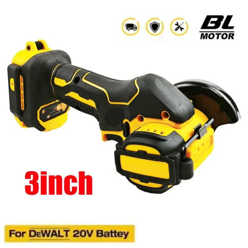 3-Inch Cordless Angle Grinder for DeWALT 20V/18V Batteries