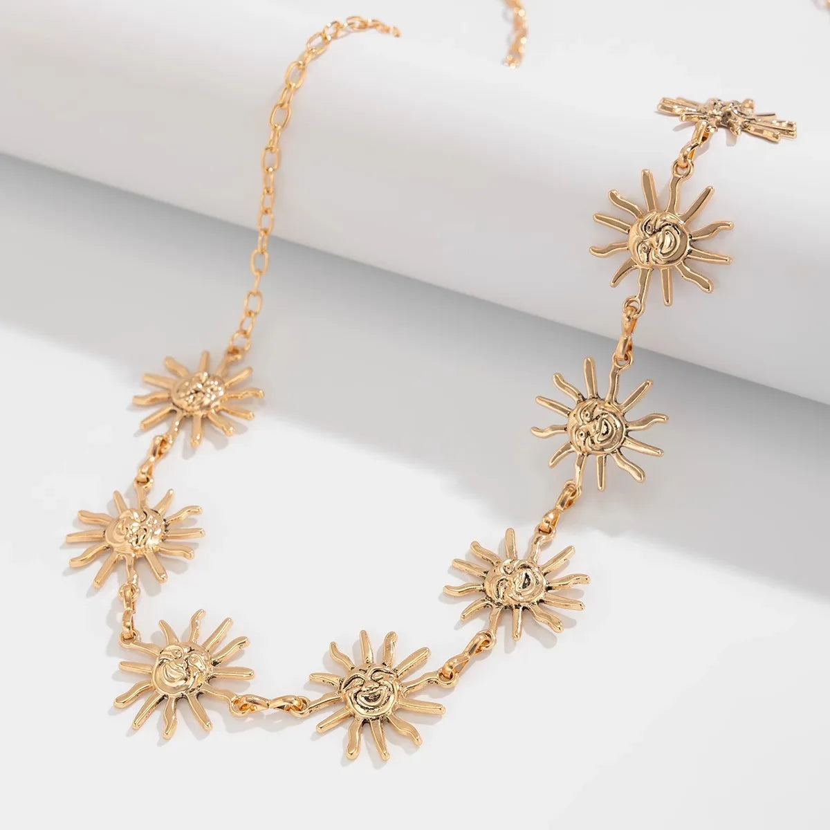 Vintage Gold Sunflower Waist Chain