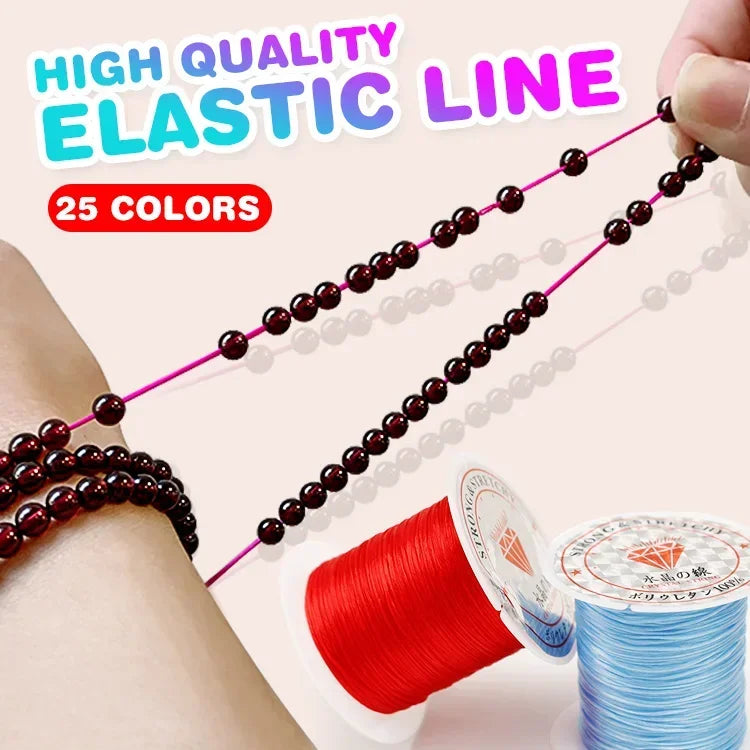 Elastic Crystal Beading Cord for Jewelry Making