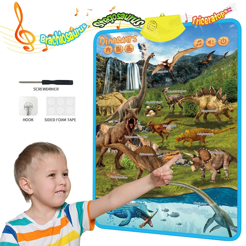 Interactive Alphabet & Numbers Learning Wall Chart