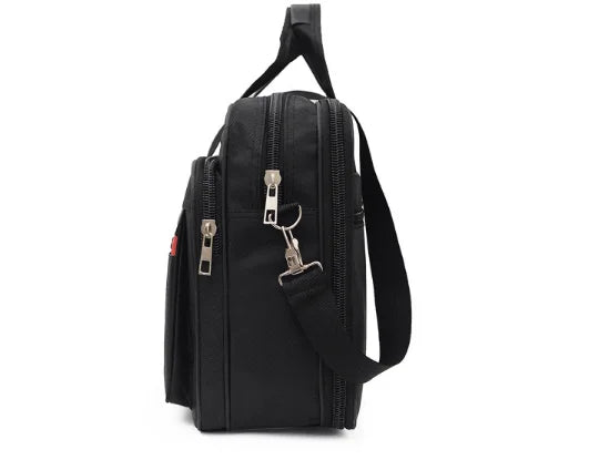 Classic Oxford Laptop Briefcase with Multiple Pockets