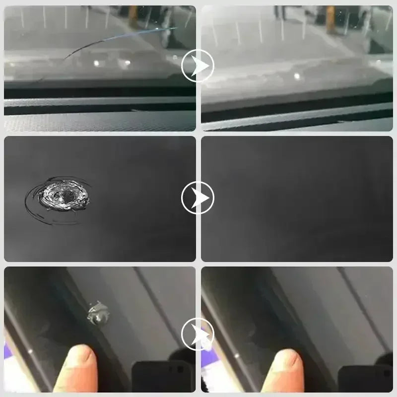 Windshield Repair Kit with Curing Fluid