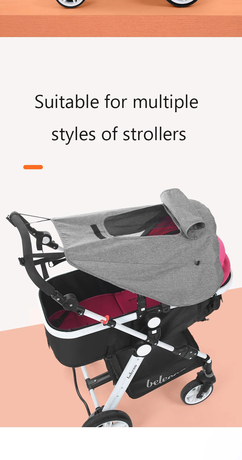 Universal Stroller Sun Shade with UV Protection