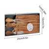 Bamboo Charcuterie Board Set with Cheese Tools