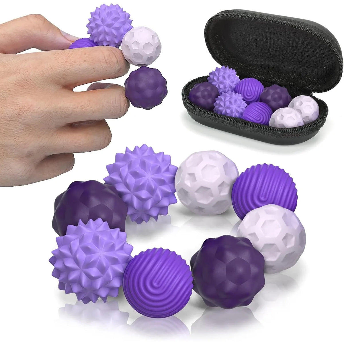 Silicone Magnetic Fidget Balls for Stress Relief and Focus